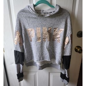 PINK cropped hoodie